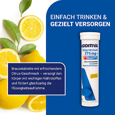 20 Brausetabletten mit Zitronengeschmack