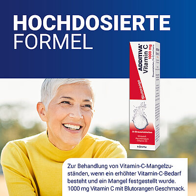 20 Brausetabletten mit Blutorangengeschmack