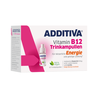 10 vegane Trinkampullen mit Mango-Maracuja-Geschmack