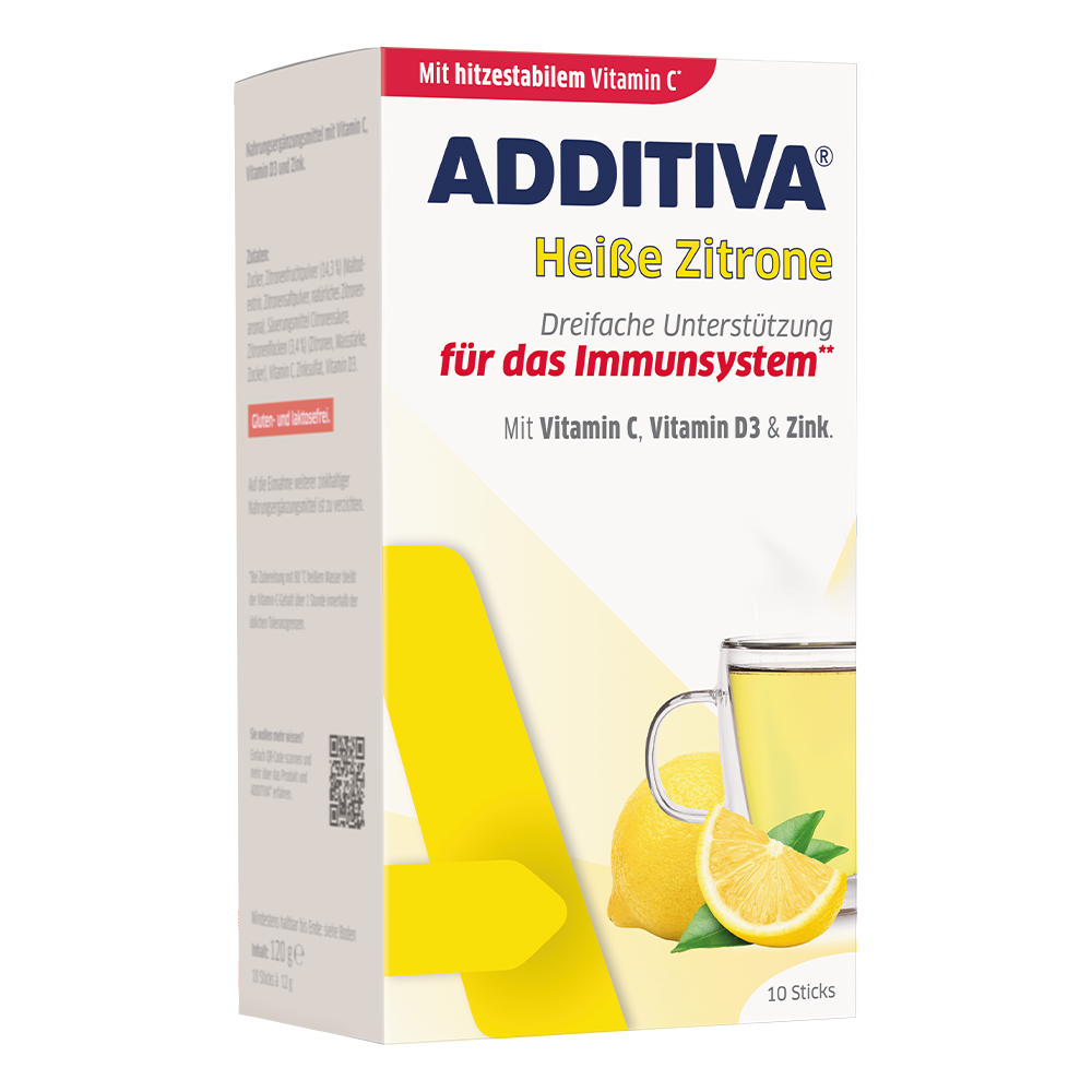 ADDITIVA - Heißgetränk Heiße Zitrone - 10 Sticks