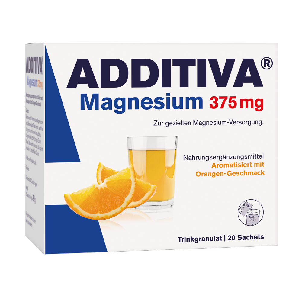 ADDITIVA - Magnesium 375 mg - 20 Sachets Trinkgranulat