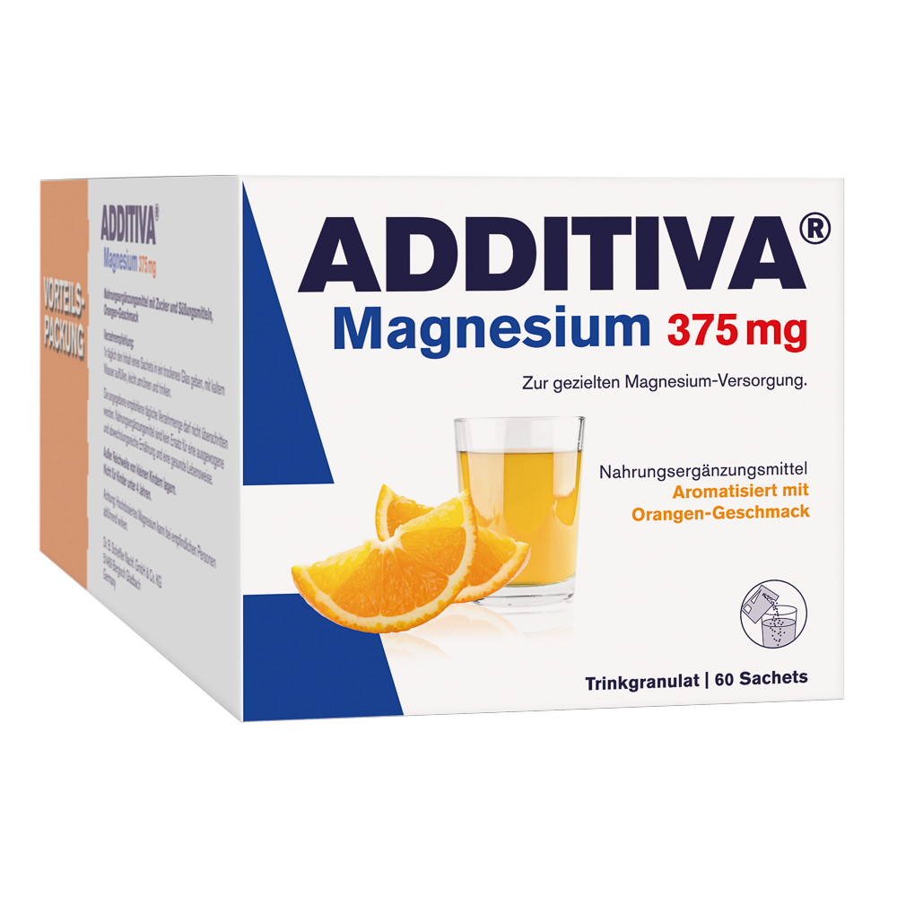 ADDITIVA - Magnesium 375 mg - 60 Sachets Trinkgranulat ADDITIVA - Magnesium 375 mg - 60 Sachets Trinkgranulat